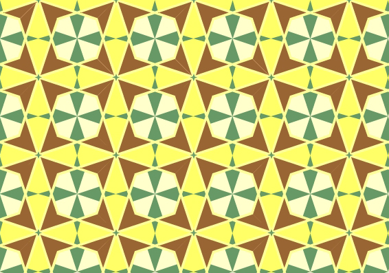 Mosaico regular a base de cuadrados