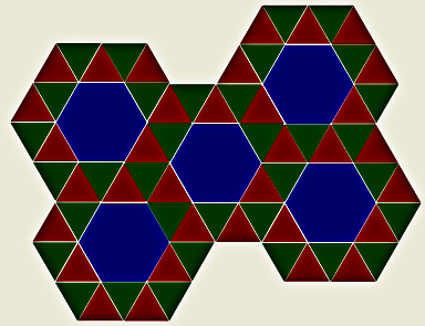Mosaico semiregular 3,3,3,3,6
