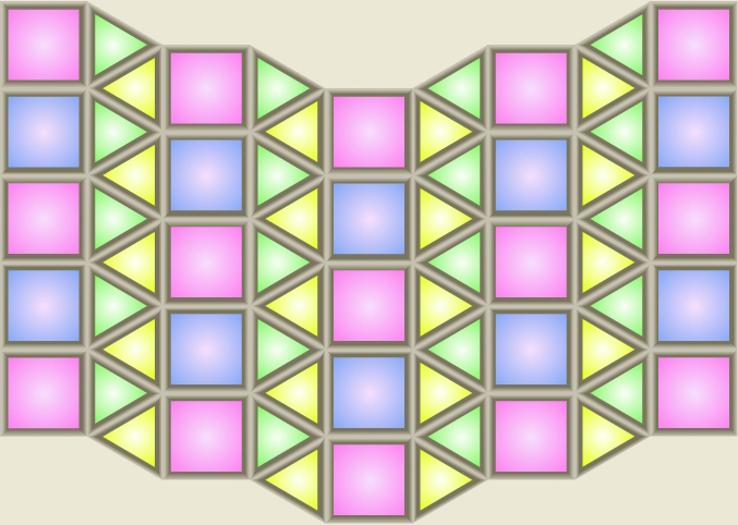 Mosaico semiregular 3,3,4,4