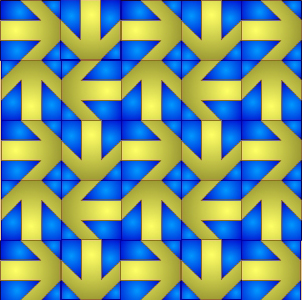 Mosaico a base de cuadrados