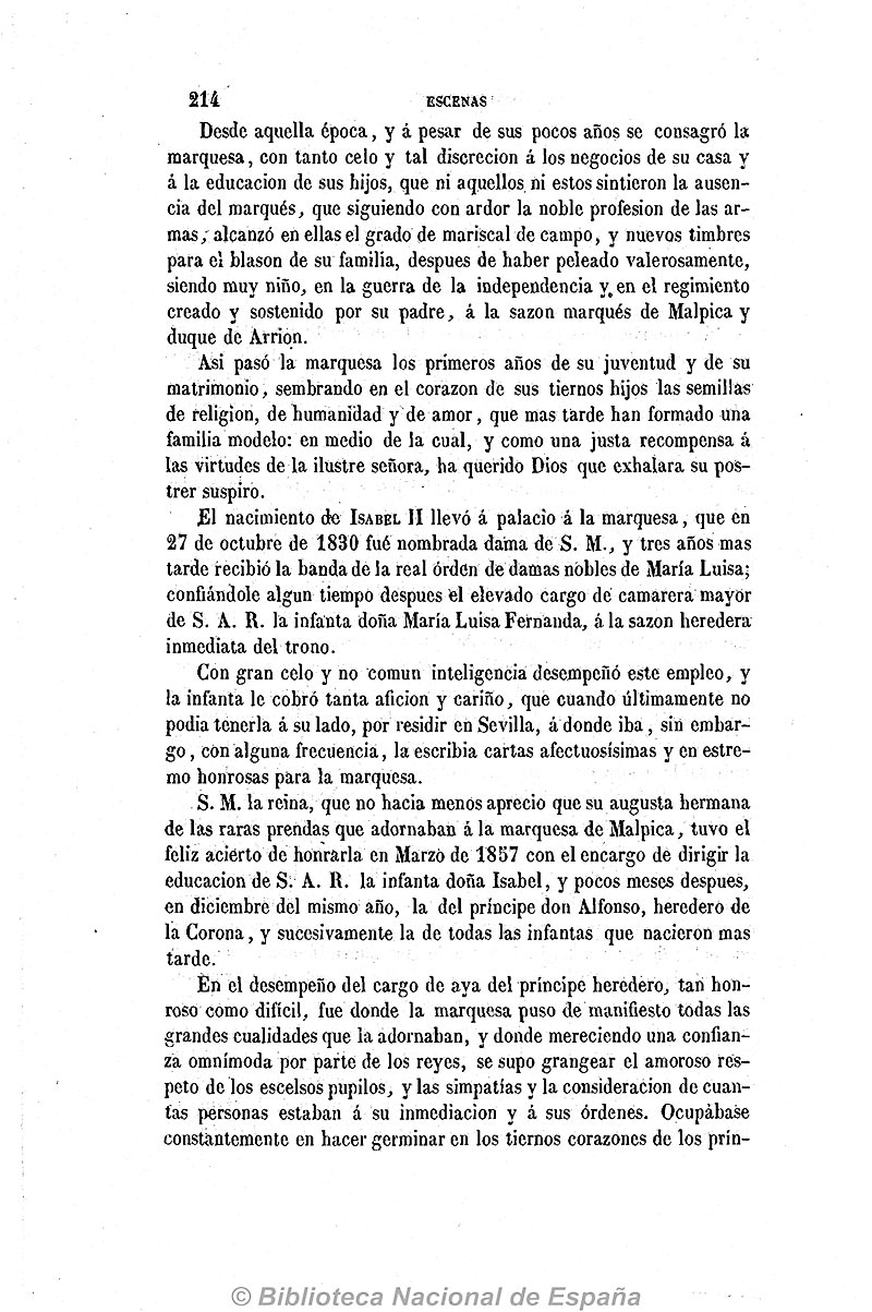 Escenas Contemporáneas en 1863. necrológica de Doña María de la Encarnación Álvarez de las Asturias Bohórquez y Chacón-1