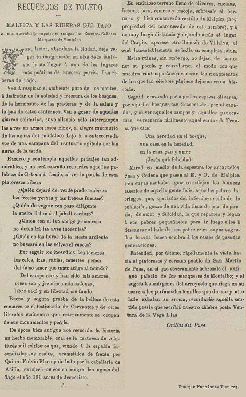 El Álbum ibero americano. 30-1-1899, n.º 4, página 5, Recuerdos de Toledo