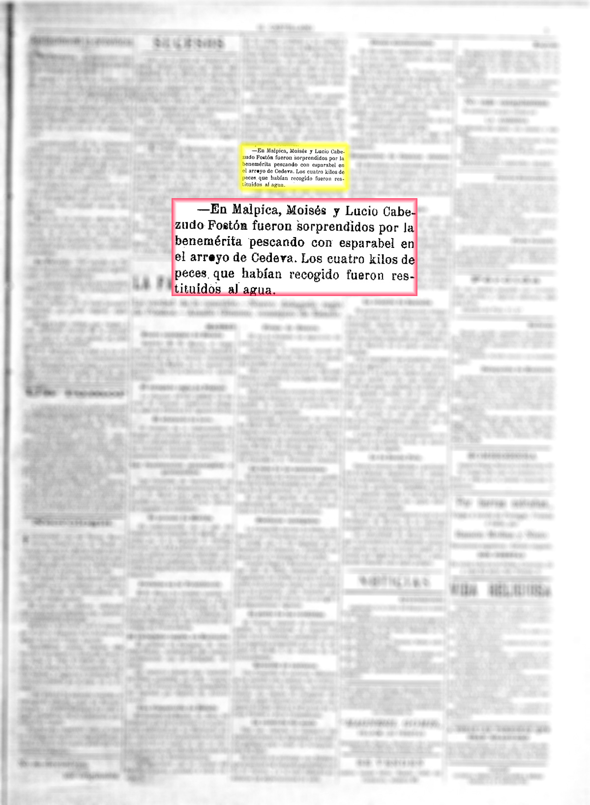 Desabastecimiento de trigo en Malpica de Tajo. el Castellano, 20/5/1918 Desabastecimiento de trigo en Malpica de Tajo. el Castellano, 20/5/1918