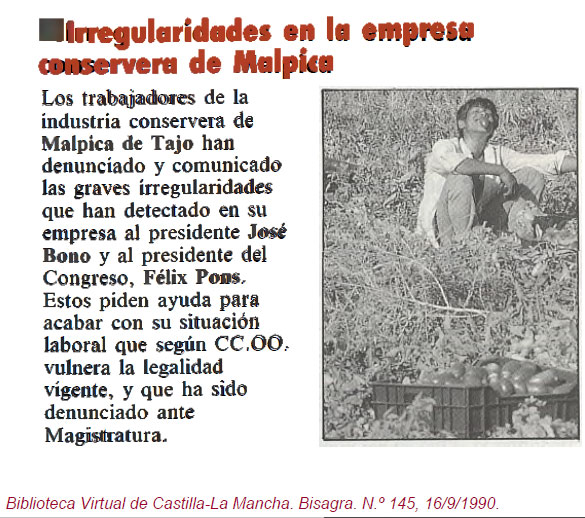 Cultura en Malpica de Tajo, exposición del pintor Jesús Rojas. Bisagra. N.º 112, 21-27/1/1990