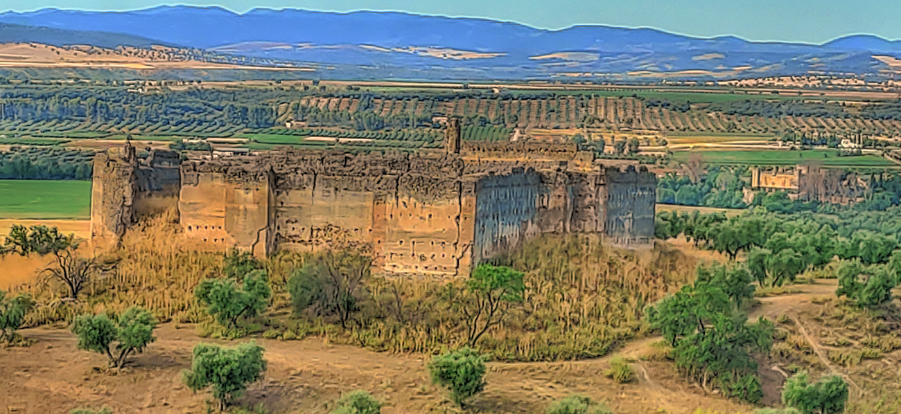 Vista del Castillo Villaba desde el norte (Cebolla - Malpica de Tajo)
