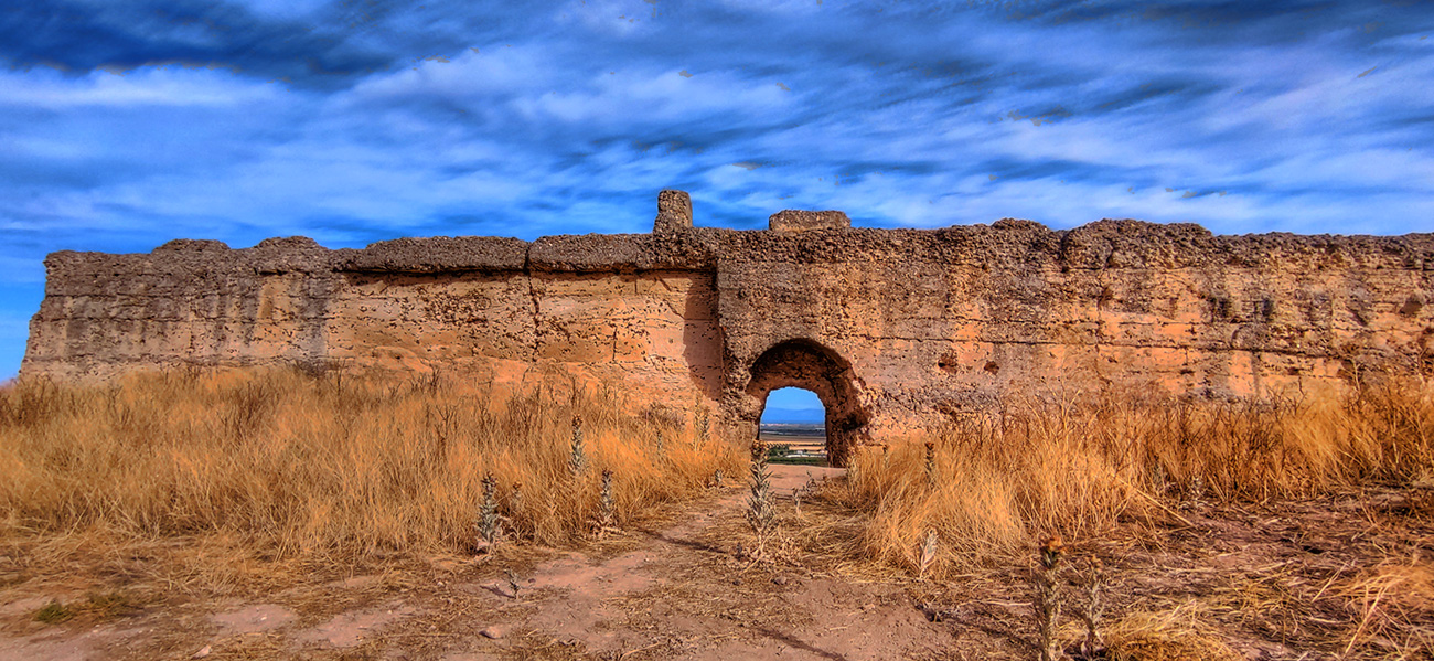 Muralla oeste del Castillo Villaba vista desde el interior (Cebolla - Malpica de Tajo)