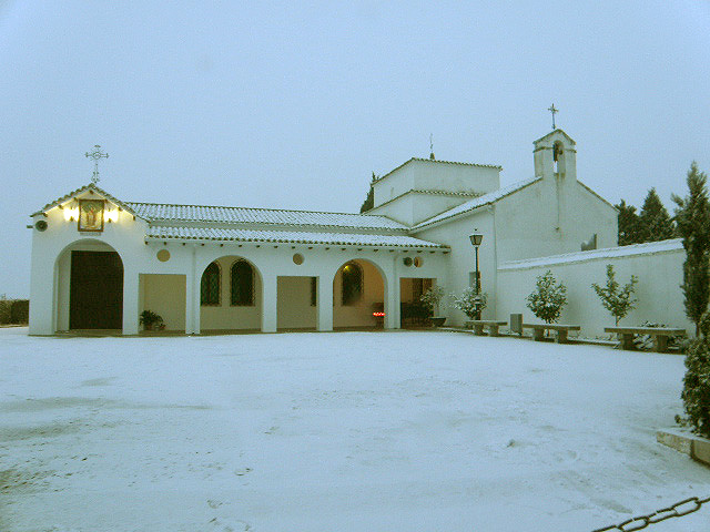 La ermita de san Sebastián después de la nevada, Malpica de Tajo