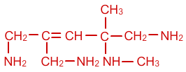 2-aminometil-4-metil-4-metilamino-2-penteno-1,5-diamina