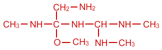 3-aminometil-5-metilamino-3-metoxi-2,4,6-triazaheptano