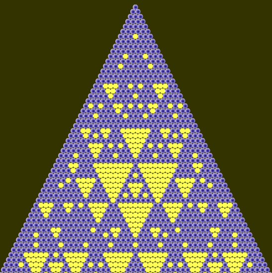 Fractal triángulo de Sierpinski