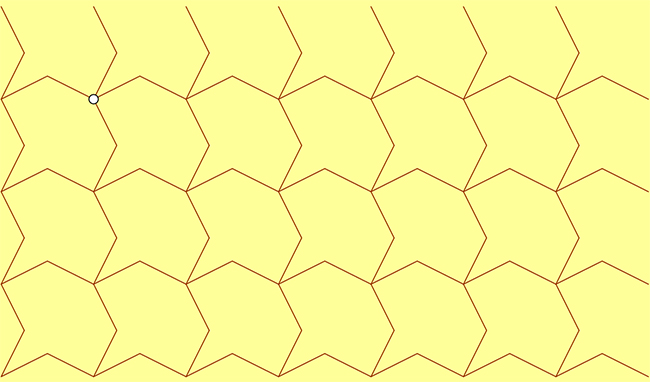 Mosaico formado mediante traslaciones del motivo base (19)