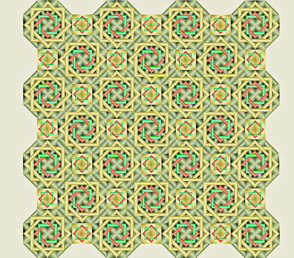 Mosaico semiregular 4,8,4