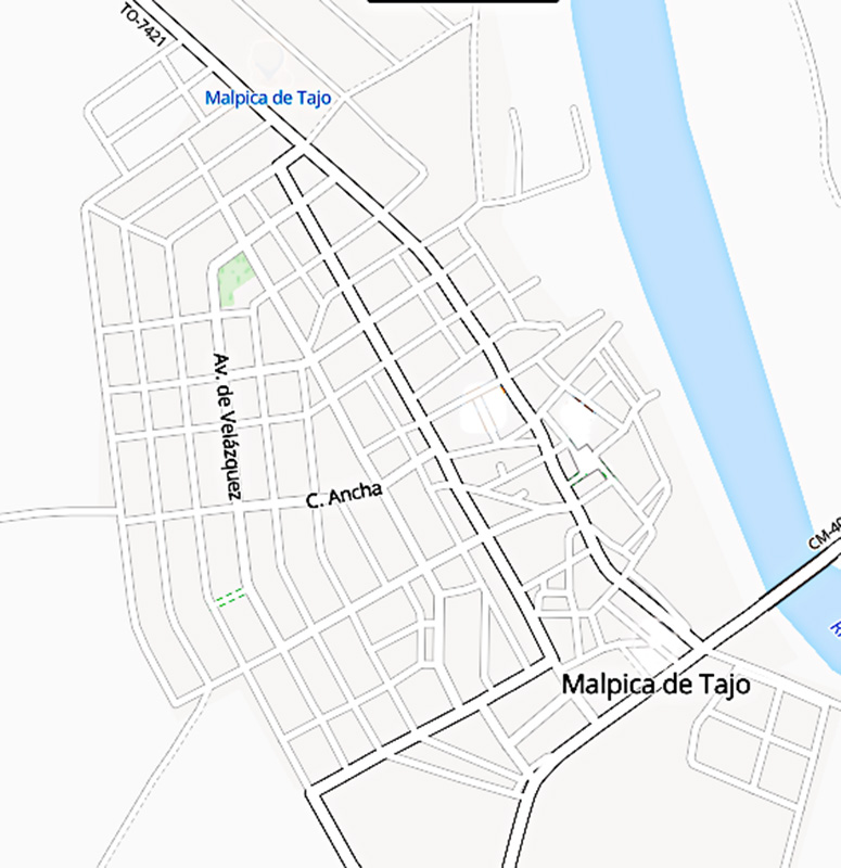 Mapa de Malpica de Tajo