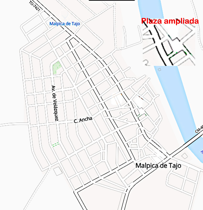 Mapa de Malpica de Tajo