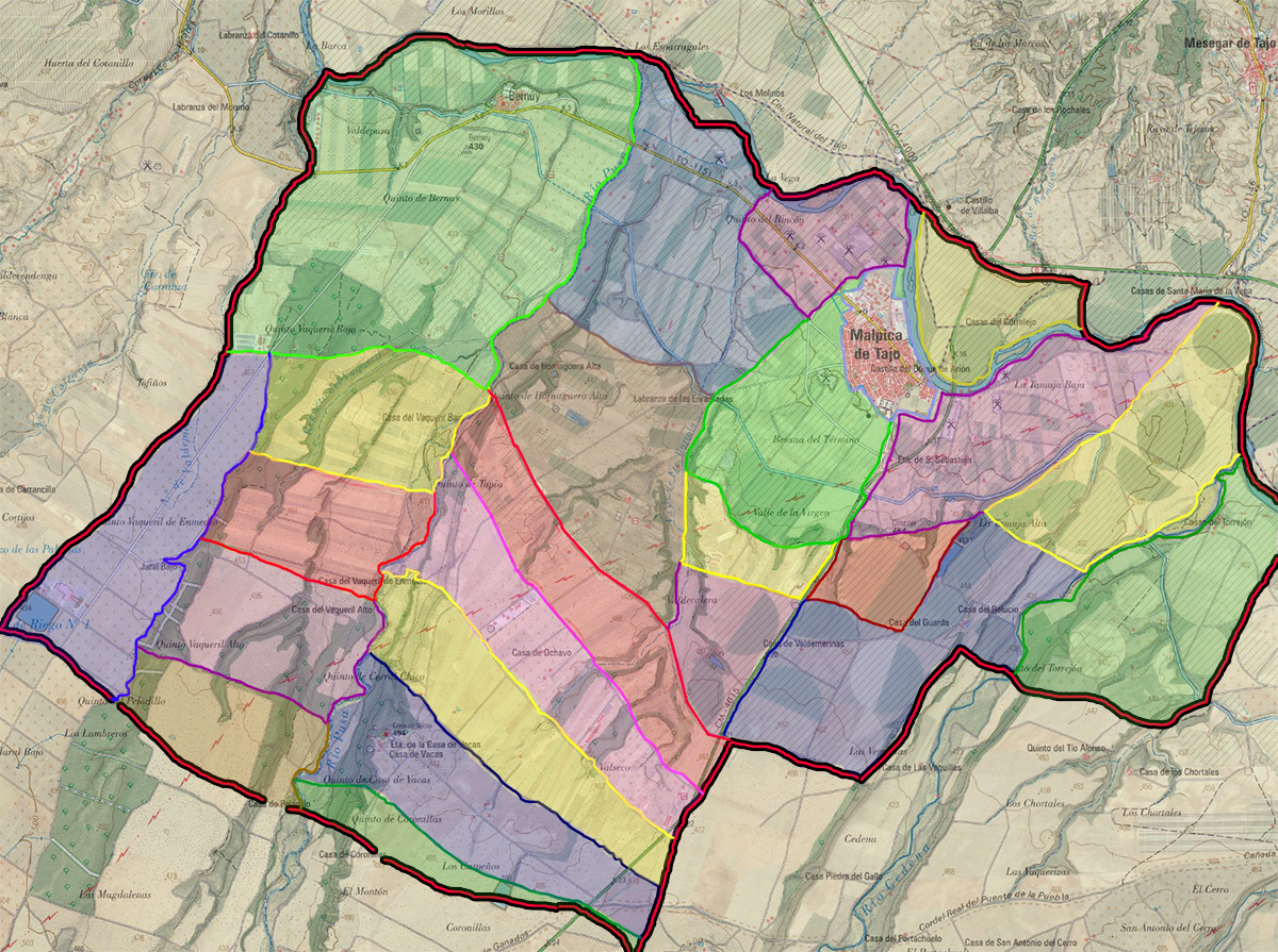 Mapa de Quintos de Malpica de Tajo